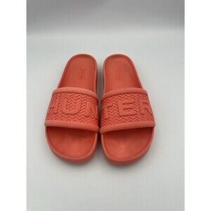 HUNTER Bloom Algae Foam Slides Sandals WOMENS 6 Sun-Cup Orange Coral